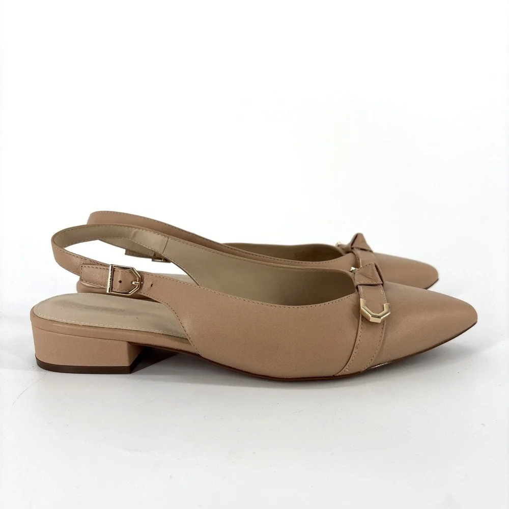 Cole Haan Menlo Skimmer Women's 10.5B Nude Pointed Toe Slingback Flats